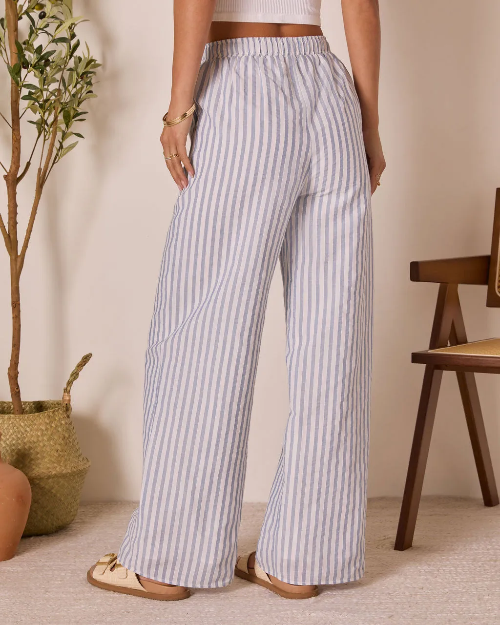 Korra Striped Wide Leg Pants sold by Vici product image thumbnail 4
