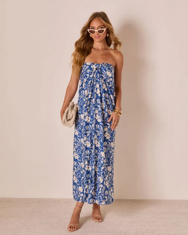 Remiah Cinched Front Maxi Dress sold by Vici