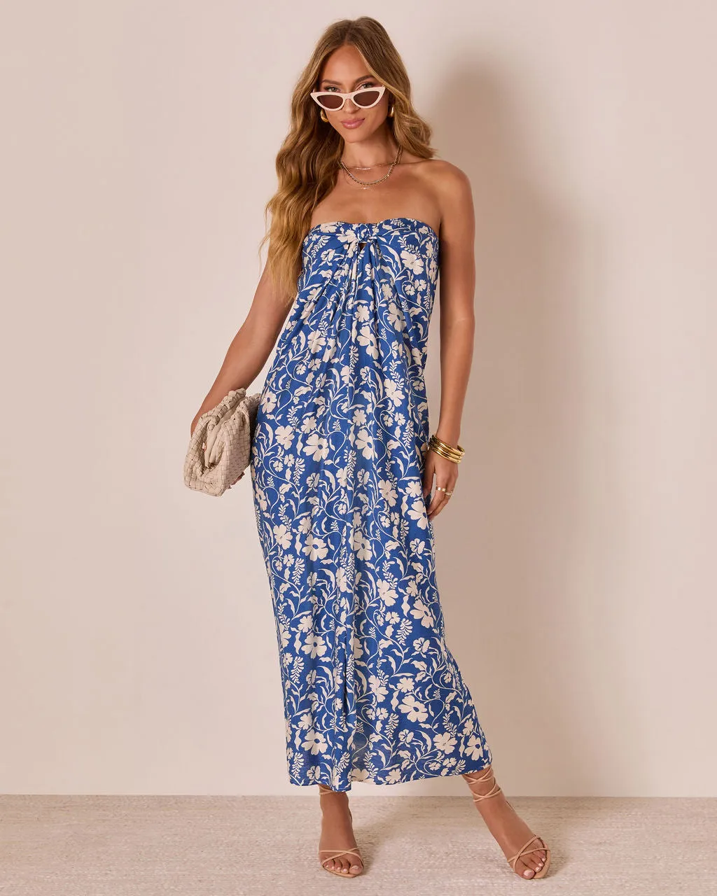 Remiah Cinched Front Maxi Dress sold by Vici product image thumbnail 5