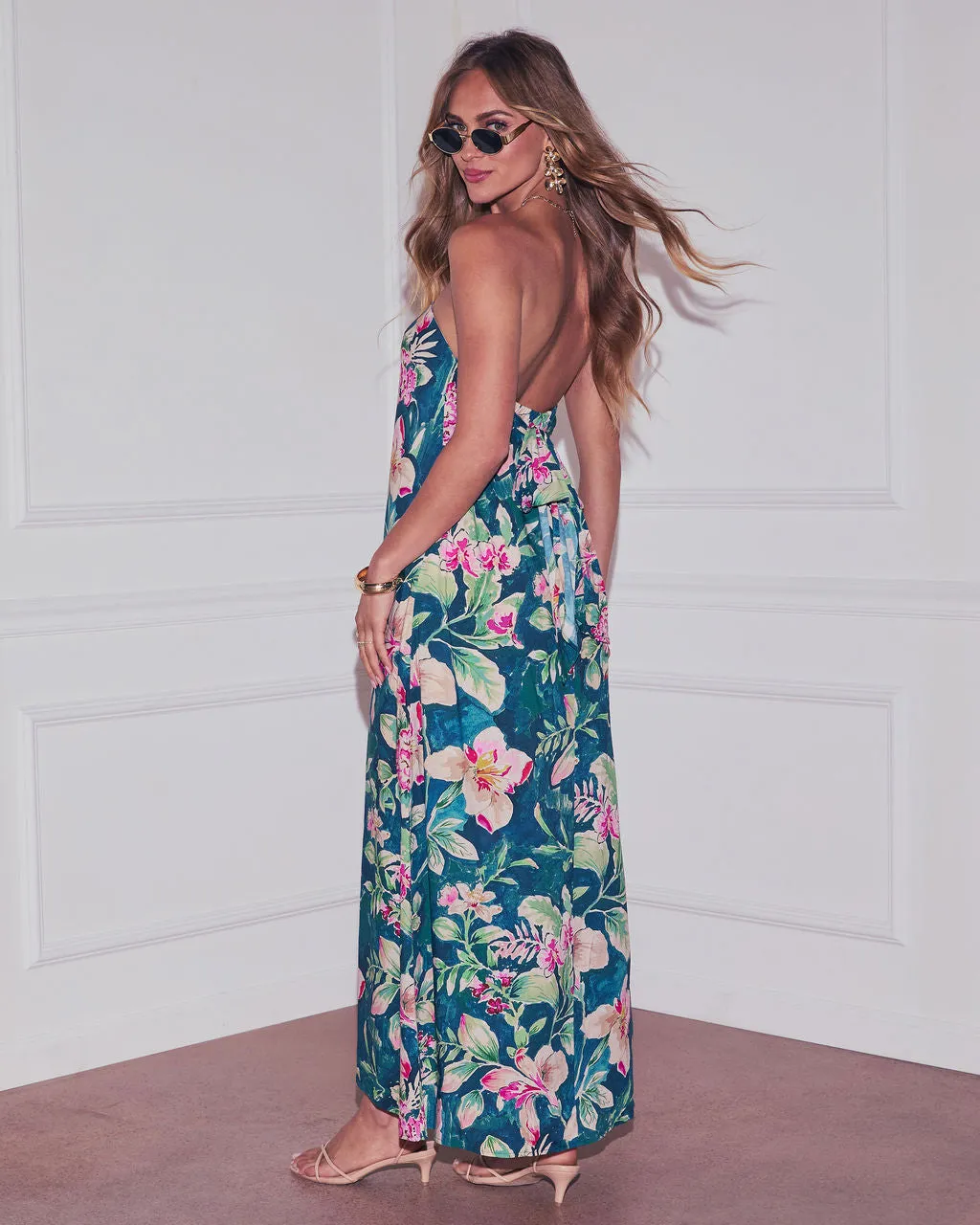 Reighlen Strapless Slip Maxi Dress sold by Vici product image thumbnail 4