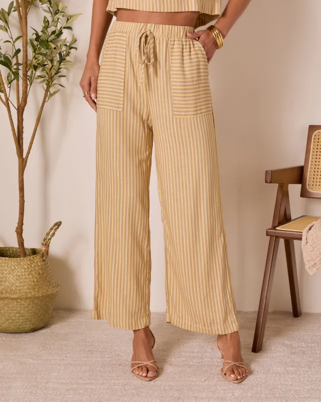 Meadowlight Striped Wide Leg Pants sold by Vici