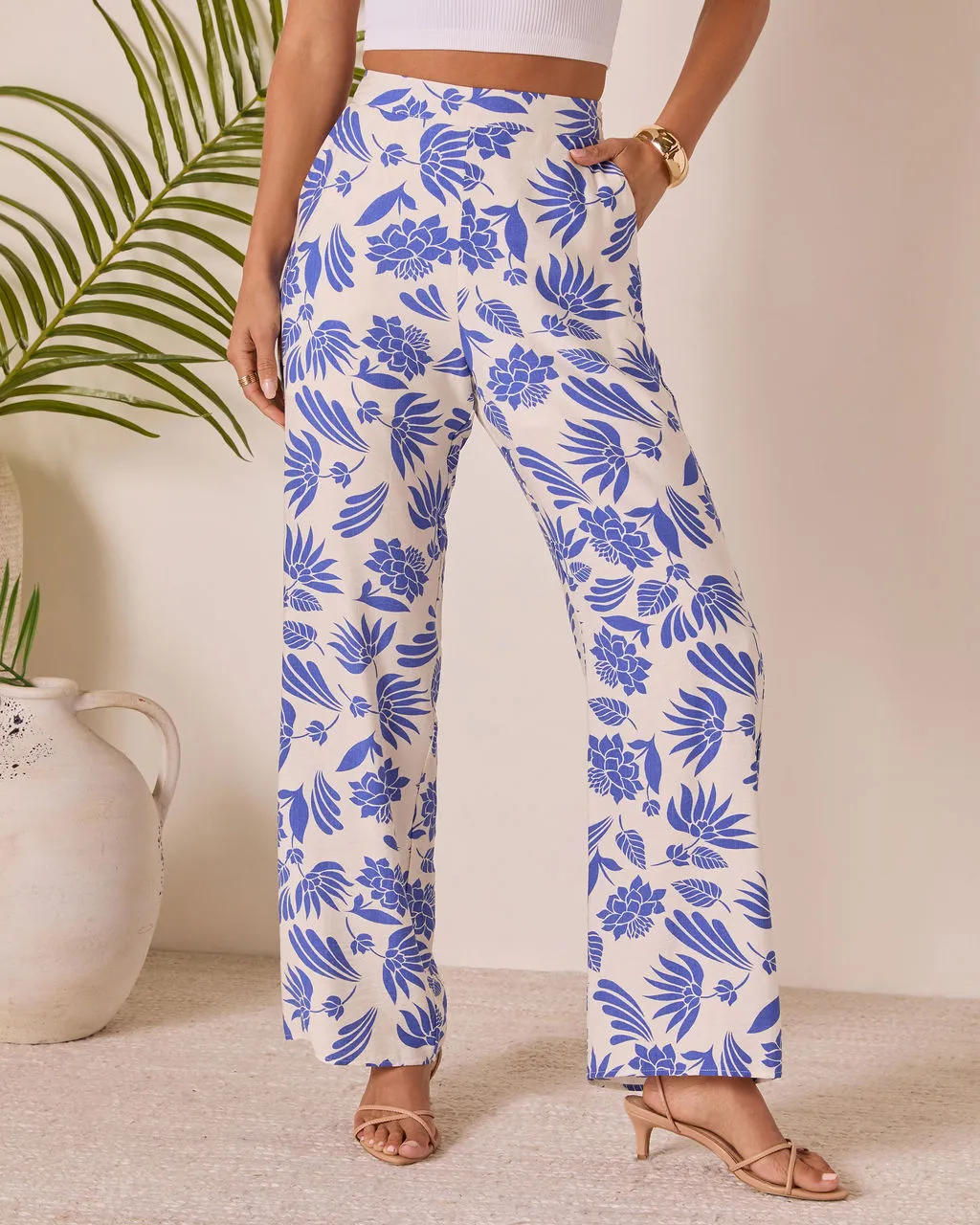 Coastal Bound Tropical Print Pant sold by Vici product image thumbnail 2
