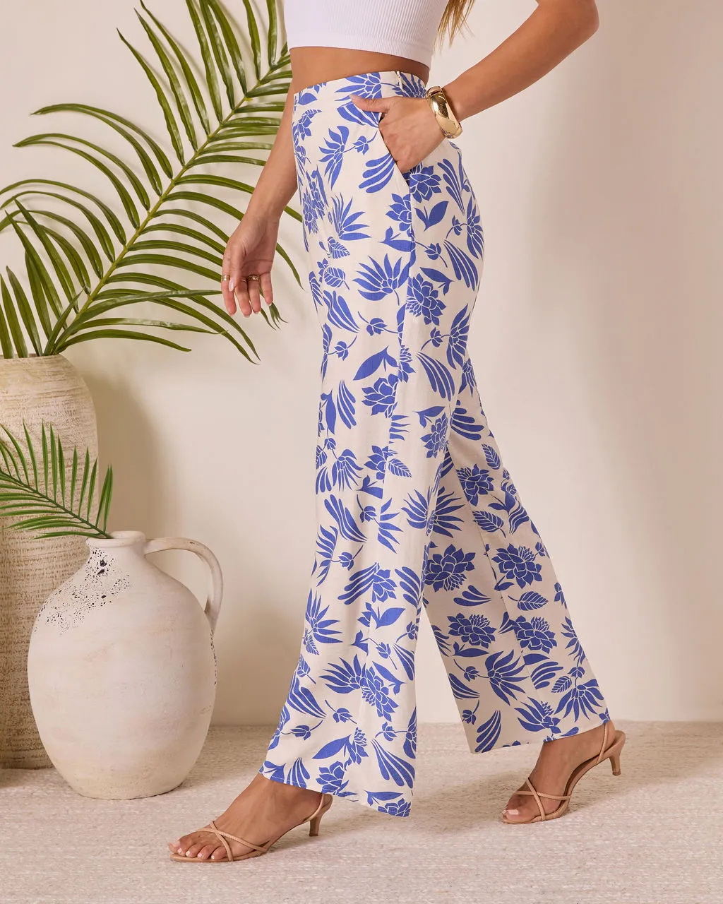 Coastal Bound Tropical Print Pant sold by Vici product image thumbnail 3