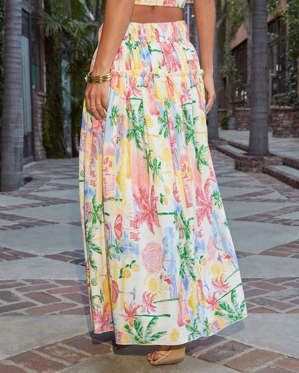 Island Muse Tropical Maxi Skirt sold by Vici product image thumbnail 4