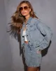 Arlin Oversized Denim Jacket sold by Vici