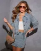 Arlin Oversized Denim Jacket sold by Vici
