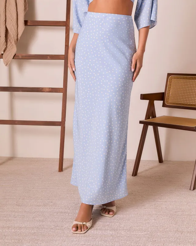 Jordina Polka Dot Maxi Skirt sold by Vici