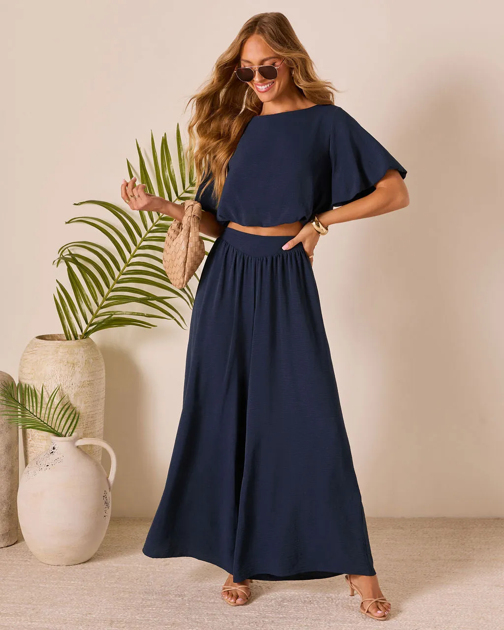 Island Sway Pleated Wide Leg Pants sold by Vici product image thumbnail 2