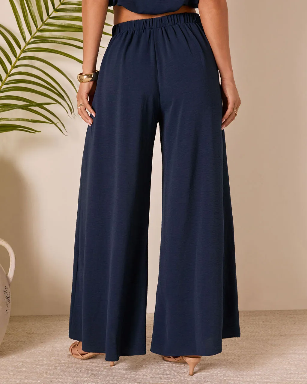 Island Sway Pleated Wide Leg Pants sold by Vici product image thumbnail 4