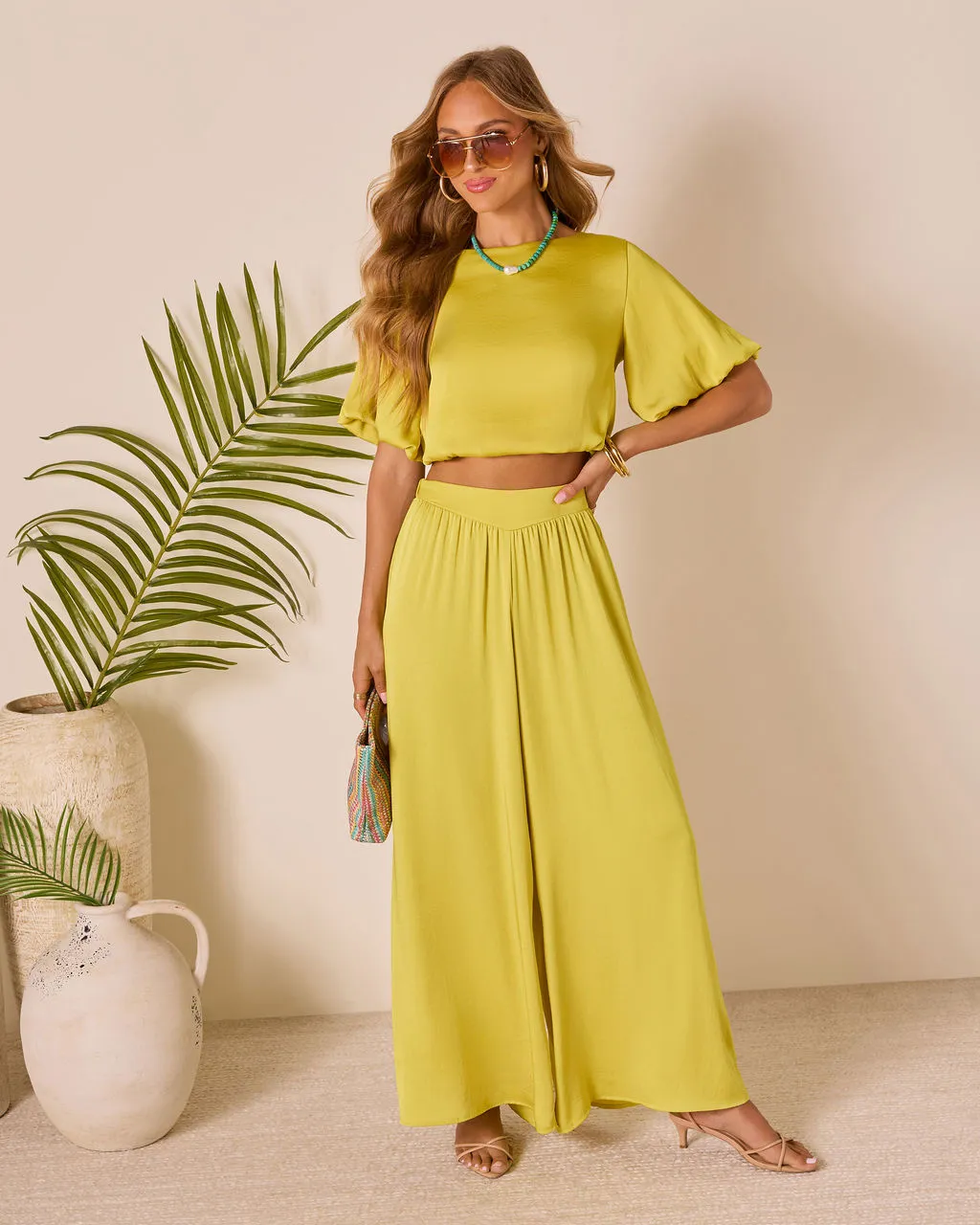 Island Drift Satin Blouse sold by Vici product image thumbnail 2