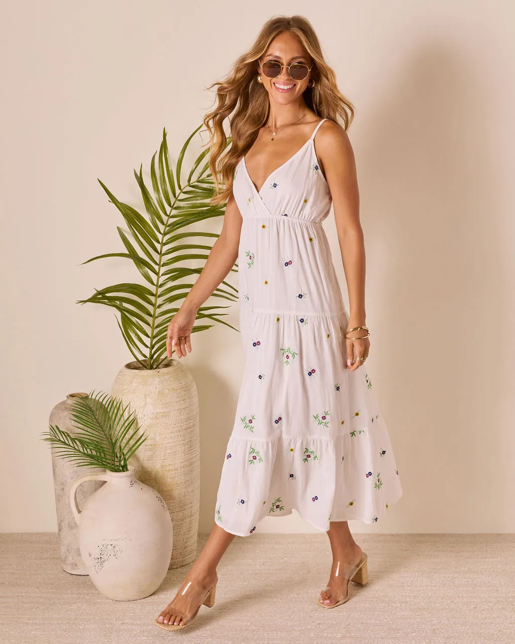 Sea Song Floral Maxi Dress sold by Vici product image thumbnail 3