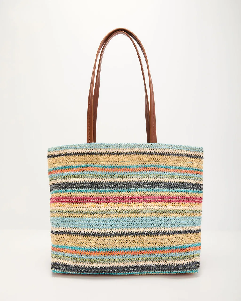 Sunset Somewhere Striped Beach Tote Bag sold by Vici product image thumbnail 2