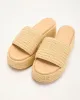 Klein Raffia Platform Sandals sold by Vici