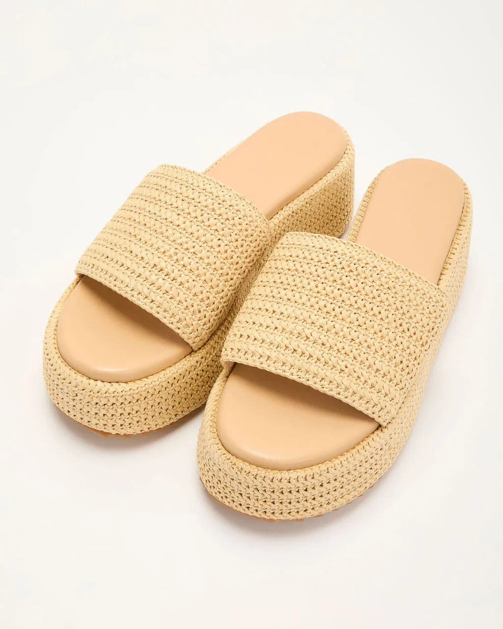 Klein Raffia Platform Sandals sold by Vici product image thumbnail 2