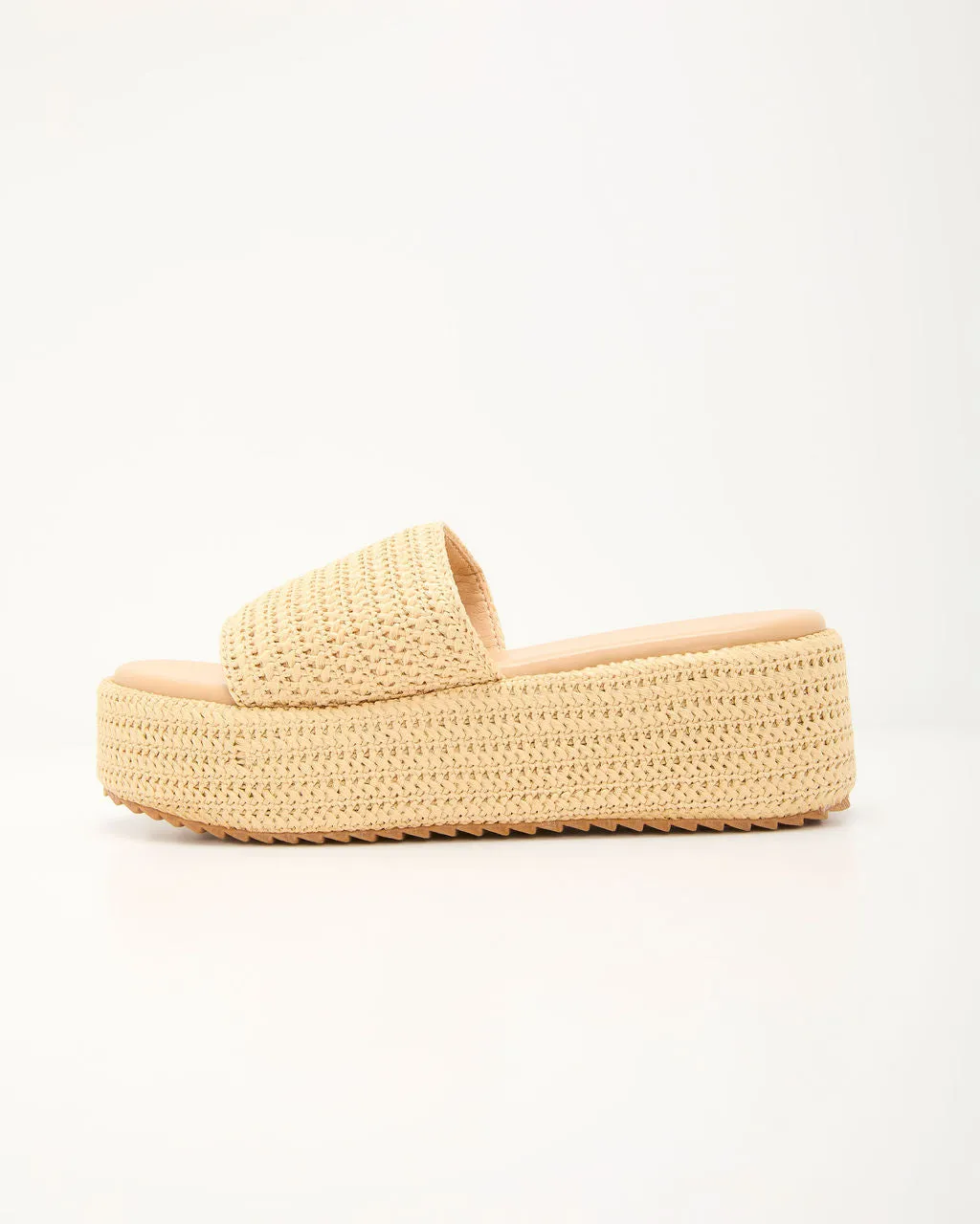 Klein Raffia Platform Sandals sold by Vici product image thumbnail 4