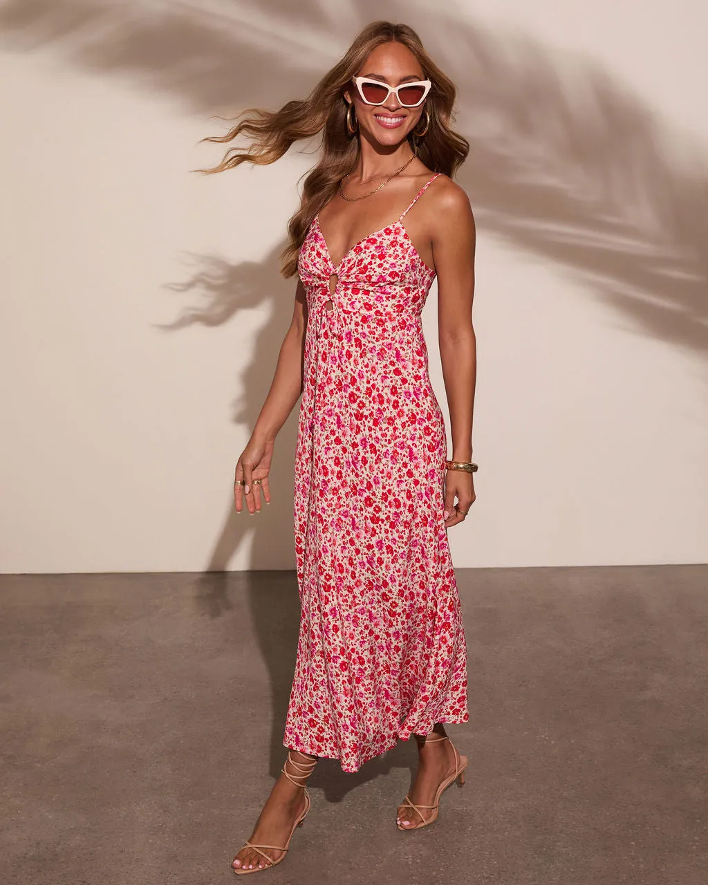 Day Date Cut Out Floral Maxi Dress sold by Vici product image thumbnail 3