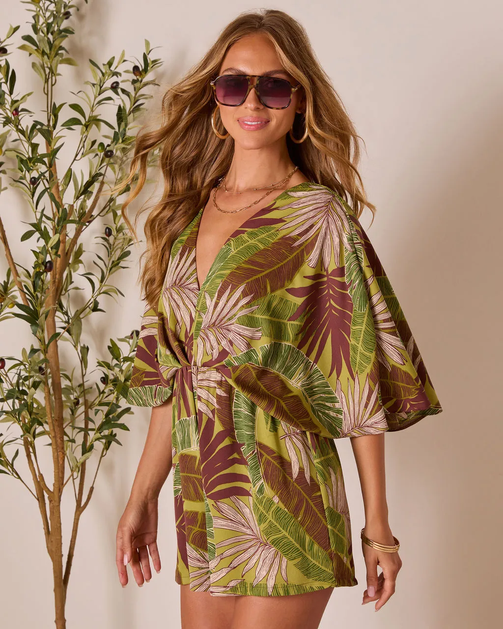 Brinklie Kimono Sleeve Romper sold by Vici product image thumbnail 3