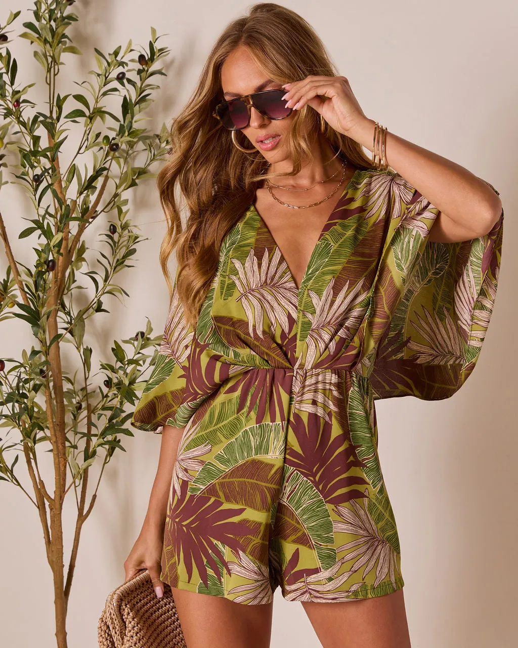 Brinklie Kimono Sleeve Romper sold by Vici product image thumbnail 5