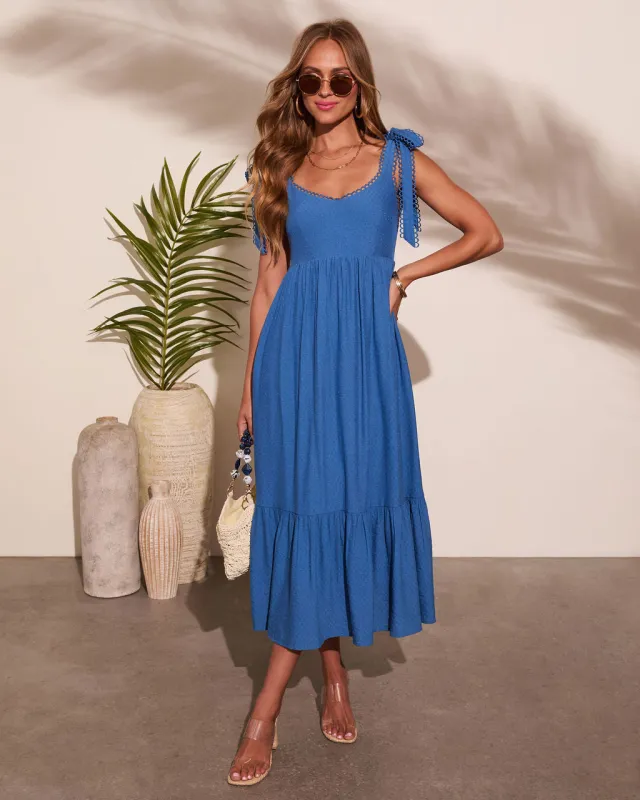 Emie Tiered Midi Dress sold by Vici