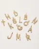 Initial Letter 14k Plated Rhinestone Charm sold by Vici