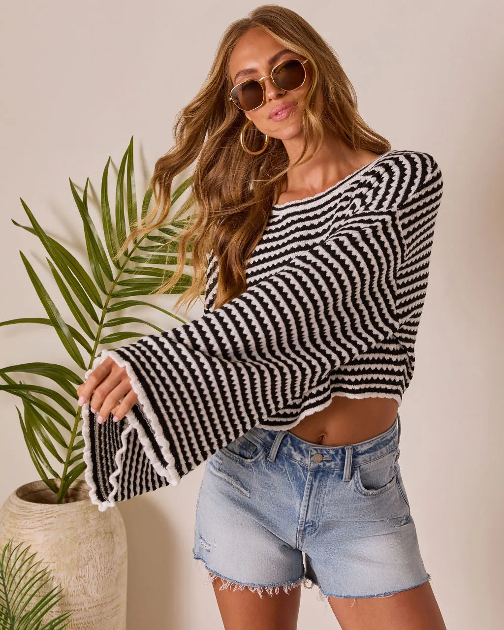 Raymar Contrast Stripe Sweater sold by Vici product image thumbnail 5