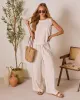 Grecian Glow Linen Wide Leg Pants sold by Vici