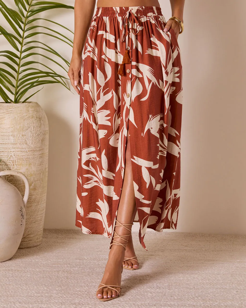 Roslina Tassel Tie Maxi Skirt sold by Vici product image thumbnail 2