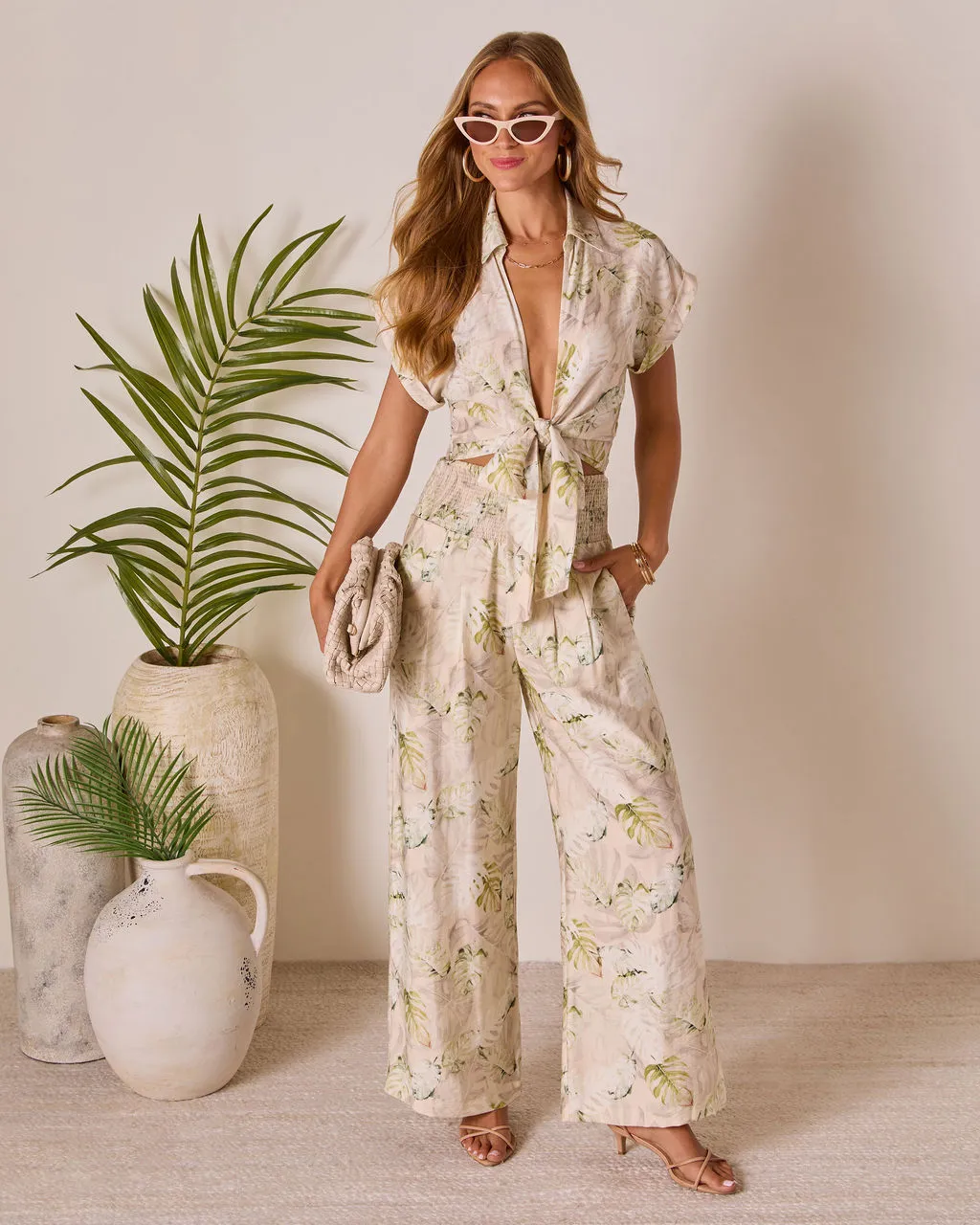 Solla Front Tie Crop Top sold by Vici product image thumbnail 2