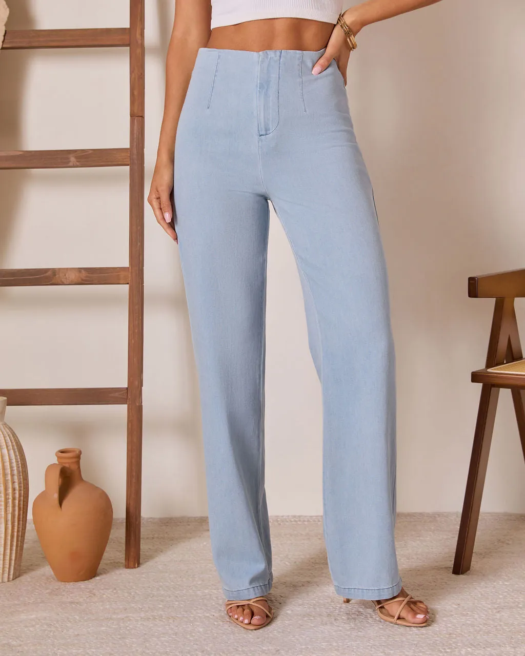 Lianne High Rise Denim Pants sold by Vici product image thumbnail 3