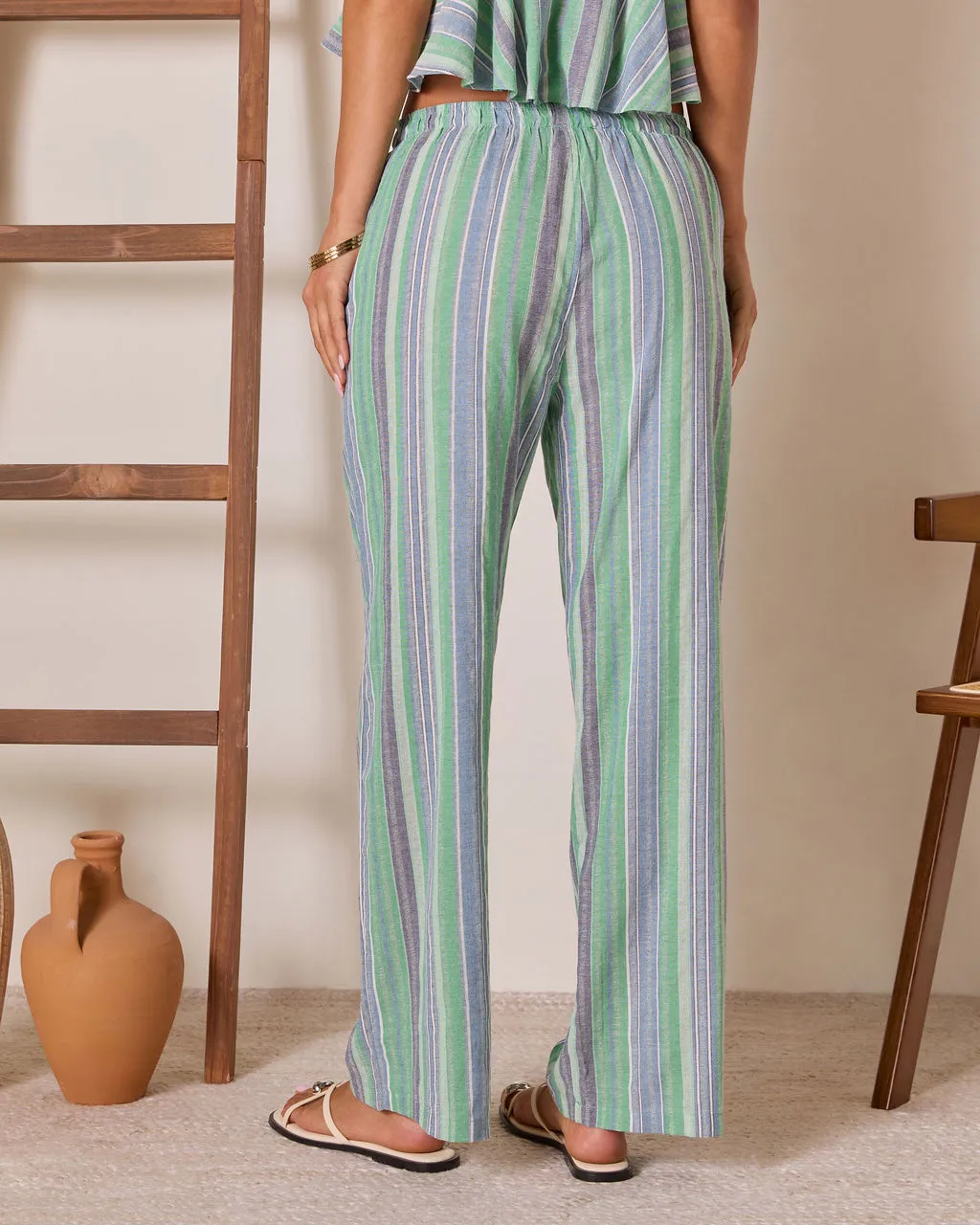 Ediena Striped Linen Pants sold by Vici product image thumbnail 4
