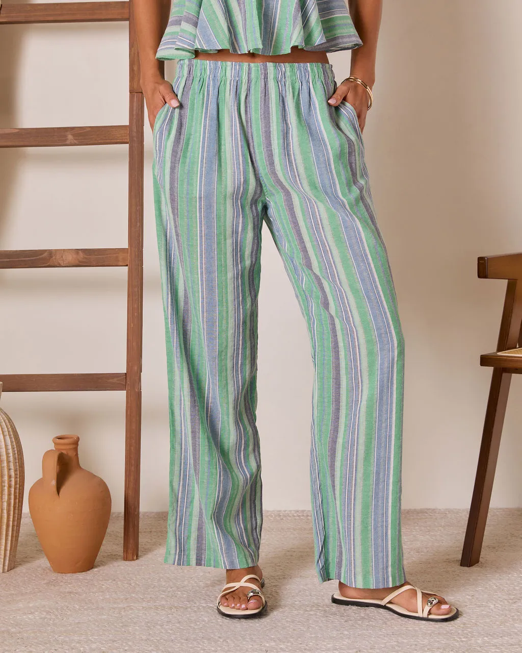 Ediena Striped Linen Pants sold by Vici product image thumbnail 5