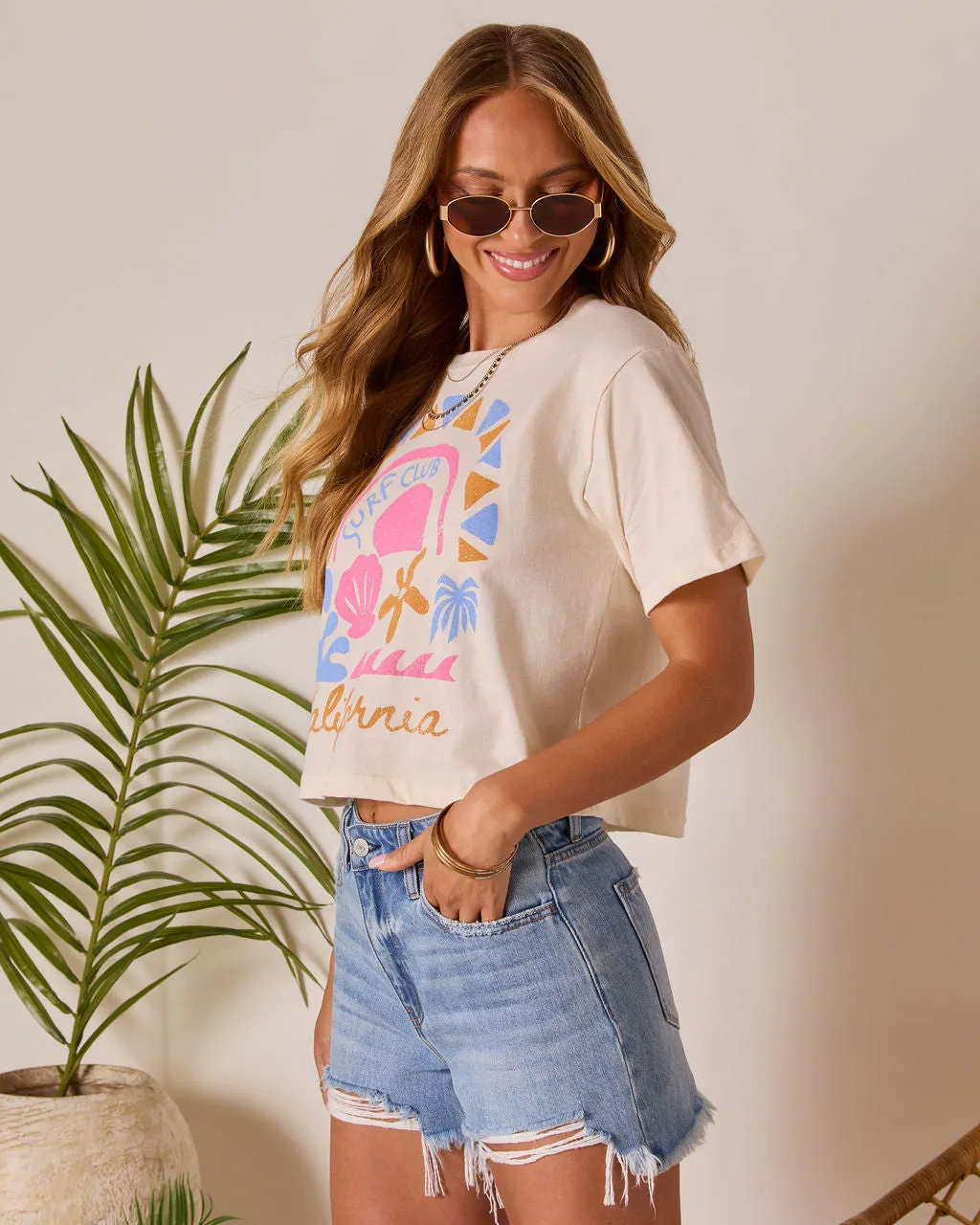 Surf Club California Short Sleeve Graphic Tee sold by Vici product image thumbnail 3