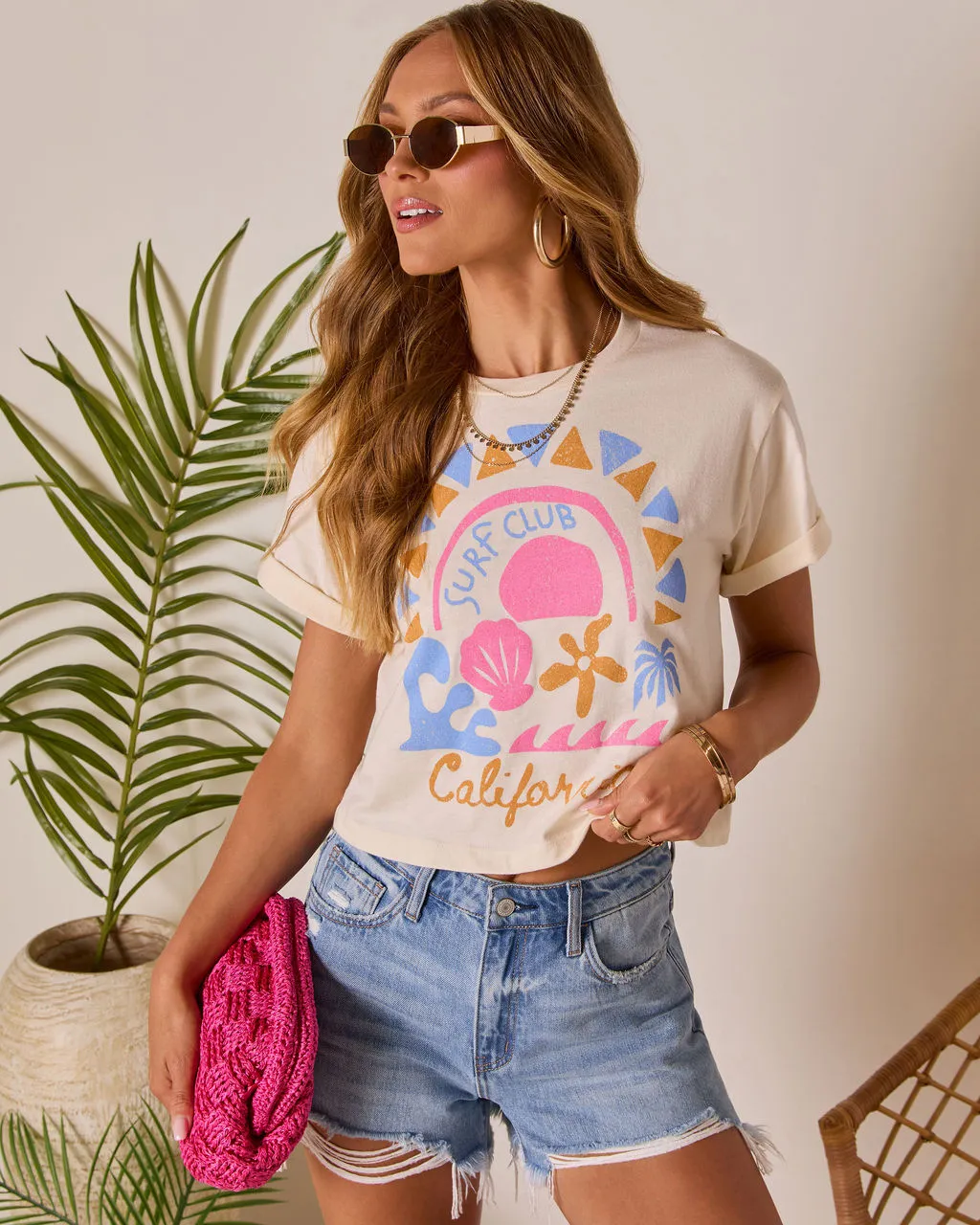 Surf Club California Short Sleeve Graphic Tee sold by Vici