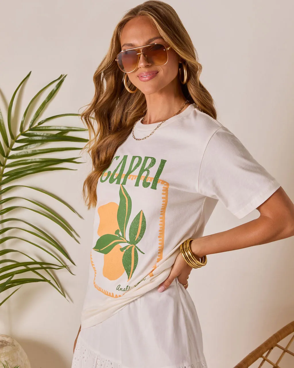 Capri Short Sleeve Graphic Tee sold by Vici product image thumbnail 3