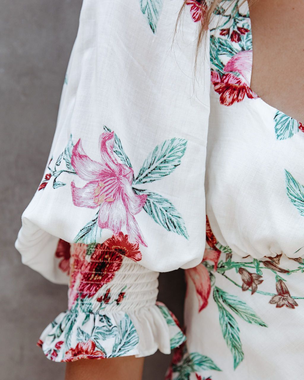 Primrose Path Puff Sleeve Maxi Dress - FINAL SALE sold by Vici product image thumbnail 4