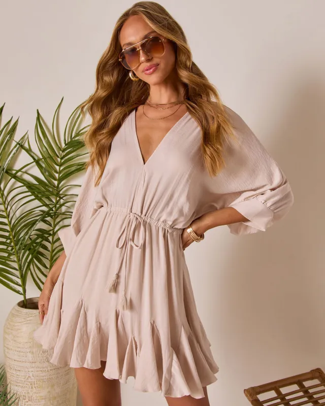Telina Tassel Tie Mini Dress sold by Vici