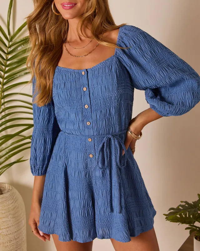 Shanti Waist Tie Romper sold by Vici