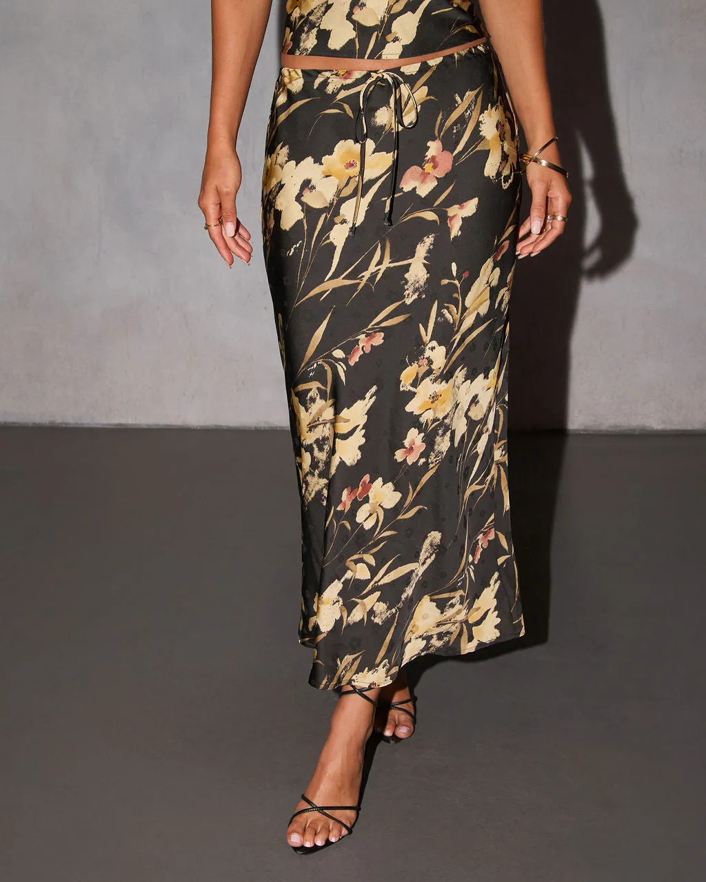 Lorei Drawstring Maxi Skirt sold by Vici product image thumbnail 5