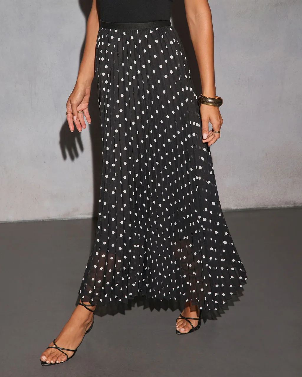 Korrina Polka Dot Midi Skirt sold by Vici product image thumbnail 3