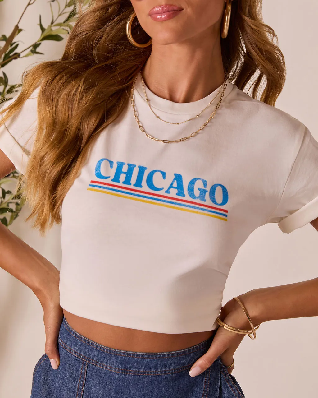 Chicago Short Sleeve Graphic Tee sold by Vici