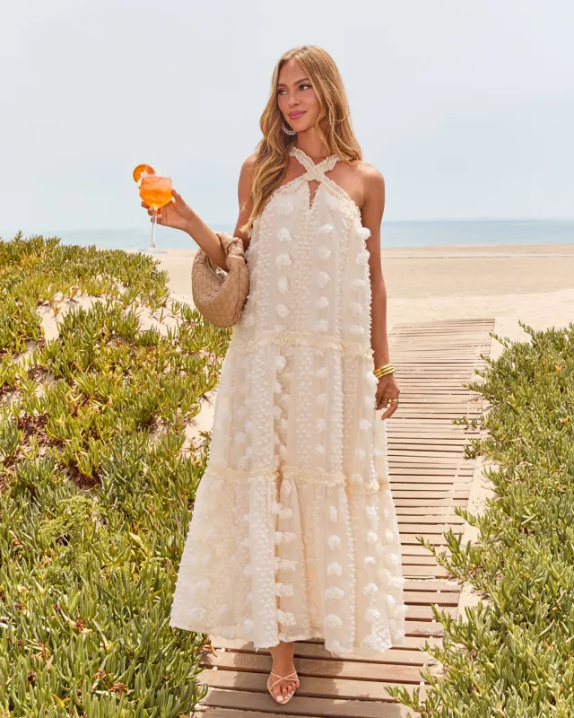 Cross of Sunlight Tulle Maxi Dress sold by Vici