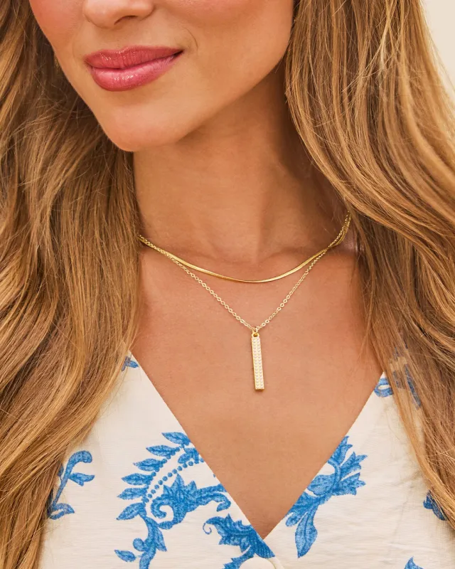 Light Catcher Layered Necklace sold by Vici