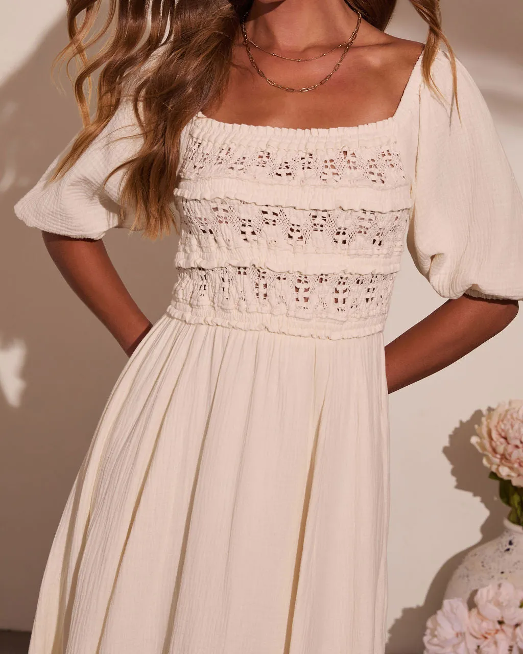 Mystic Dawn Peasant Maxi Dress sold by Vici product image thumbnail 2