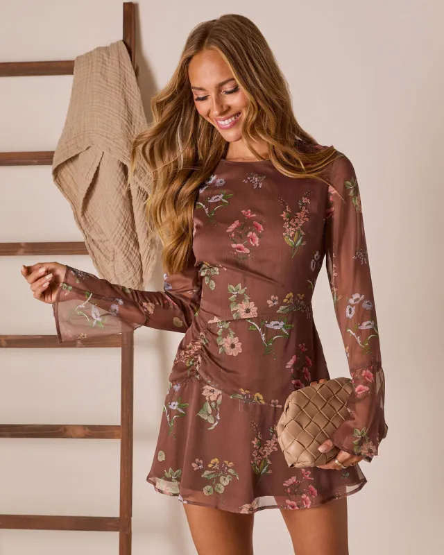 Softly Spoken Mesh Mini Dress sold by Vici