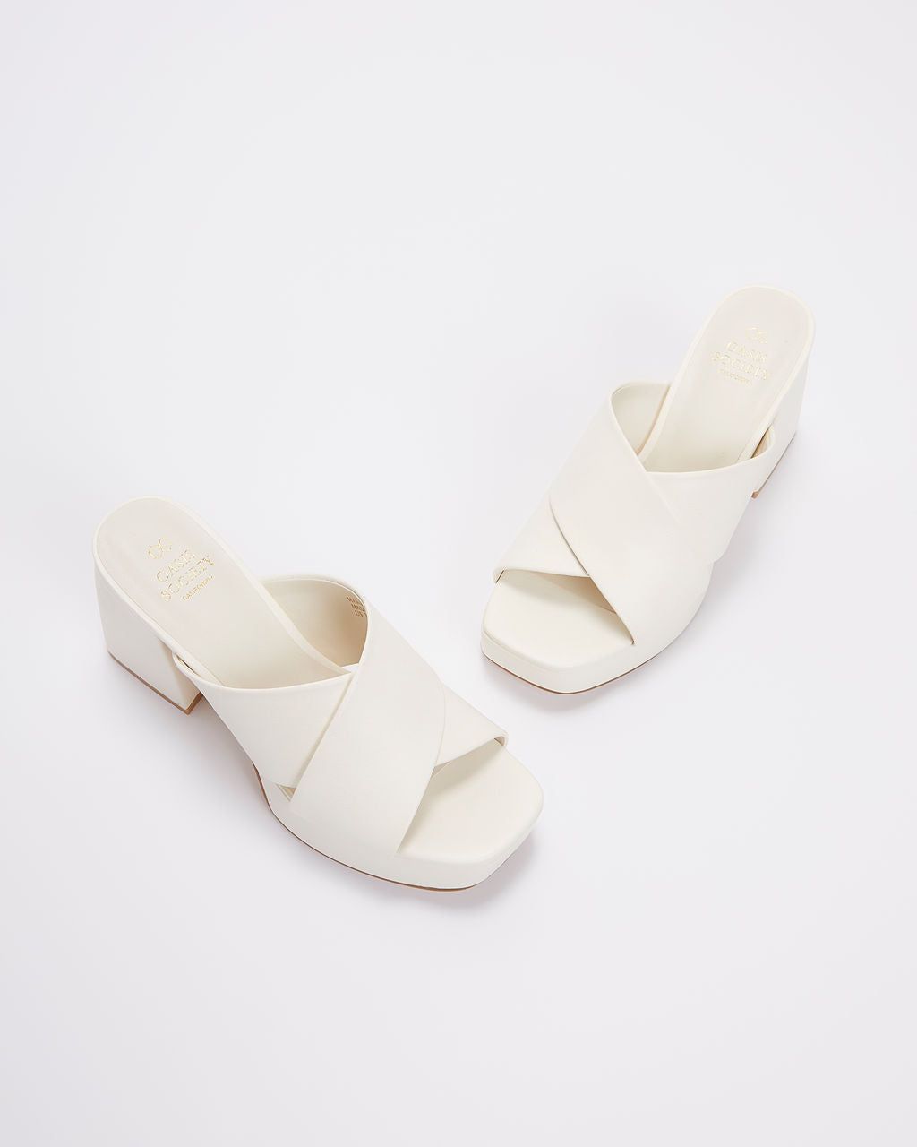Carmen Platform Heeled Mule - White - FINAL SALE sold by Vici product image thumbnail 7