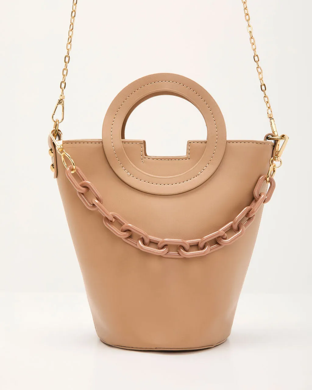 Clementie Chain Charm Bucket Bag sold by Vici product image thumbnail 4