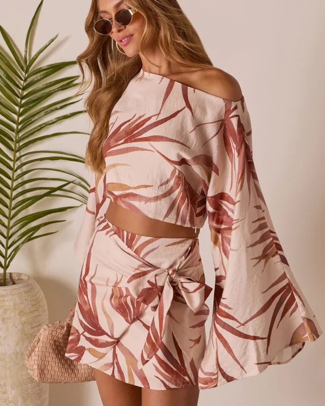 Ramiah Tropical Crop Top sold by Vici