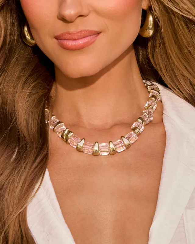 Last Light Clear Stone Necklace sold by Vici