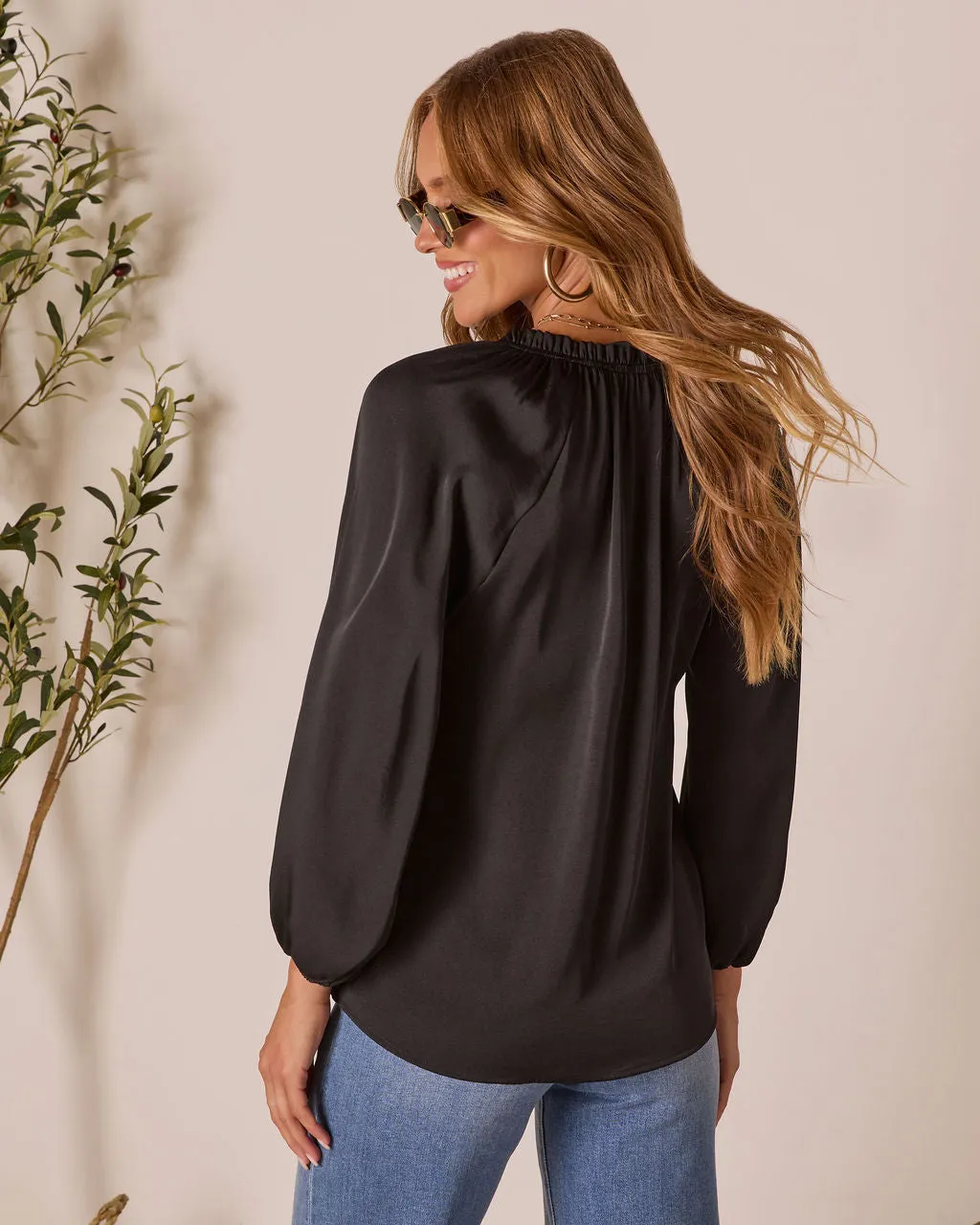 Teylor V Neck Long Sleeve Top sold by Vici product image thumbnail 4