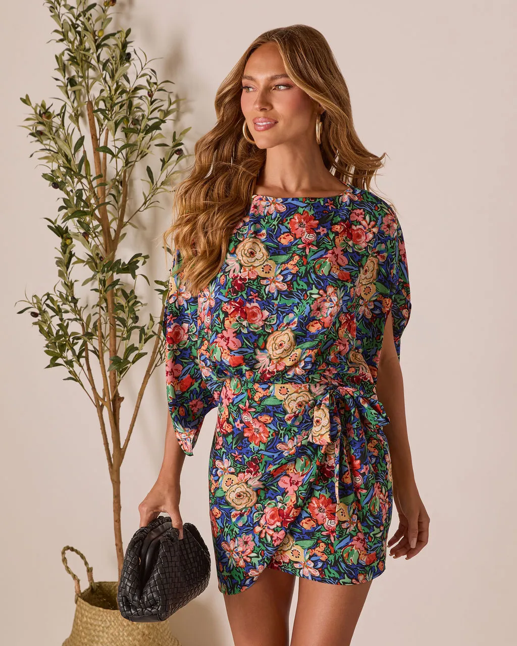 Jacie Wrap Mini Dress sold by Vici product image thumbnail 5